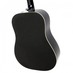 Epiphone DR-100 Dreadnought Acoustic Guitar - Ebony EA10EBCH1